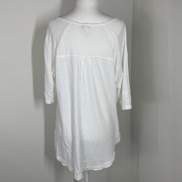 We The Free Touchdown Tailgate Graphic Tunic Top Size Small Jersey White Gold - Picture 3 of 10